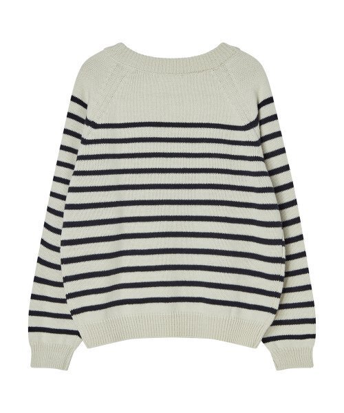 SILN(シルン)の「Raglan stripe knit (IVORY)(ニット/セーター・レディース・その他・FREE)」の3枚目の写真