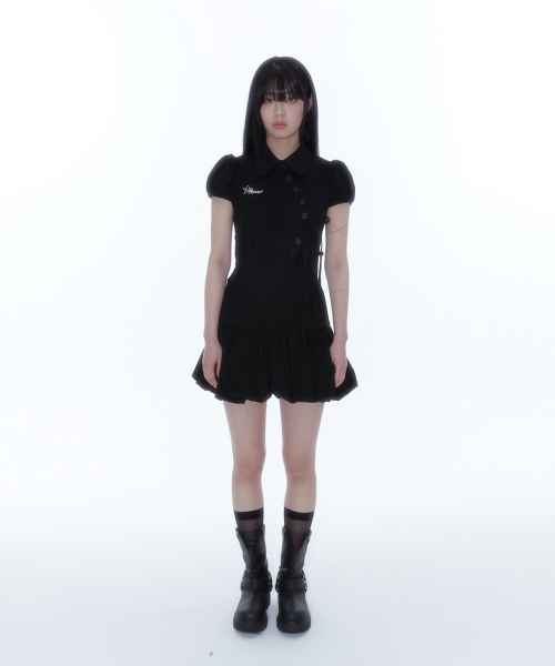 KASHIKO(カシコ)の「Puff Preppy Mini Dress Black(ワンピース・レディース・その他・SMALL/MEDIUM)」の1枚目の写真