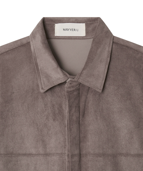 MAYVERU（メイバーユー）の「Geta Suede Jacket _ Brown（シャツ/ブラウス・レディース・その他・FREE）」の10枚目の写真