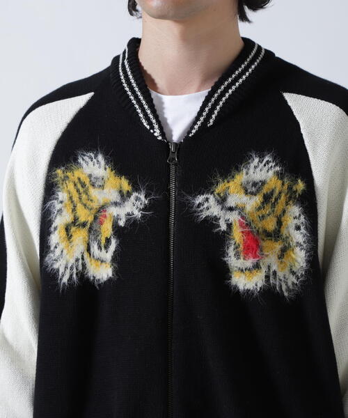 amok(アモク)の「amok /アモク/SOUVENIOR KNIT JACKET(ニット/セーター・メンズ・ブラック/ネイビー・F)」の9枚目の写真