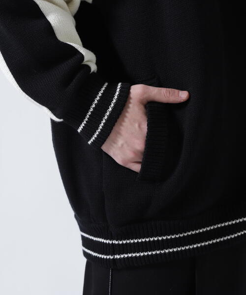 amok(アモク)の「amok /アモク/SOUVENIOR KNIT JACKET(ニット/セーター・メンズ・ブラック/ネイビー・F)」の10枚目の写真