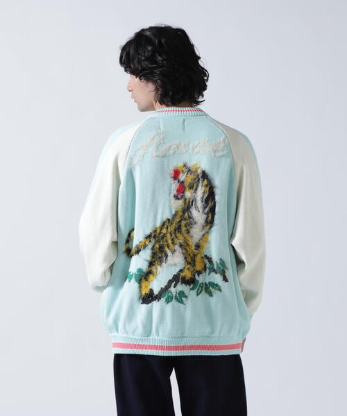 amok(アモク)の「amok /アモク/SOUVENIOR KNIT JACKET(ニット/セーター・メンズ・ブラック/ネイビー・F)」の2枚目の写真