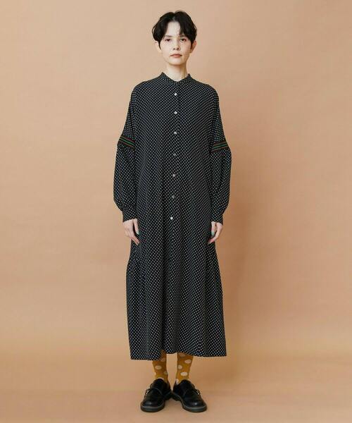 FRAPBOIS（フラボア）の「スプラッシュドット ワンピース（ワンピース・レディース・ブラック/ネイビー・0/1）」の3枚目の写真