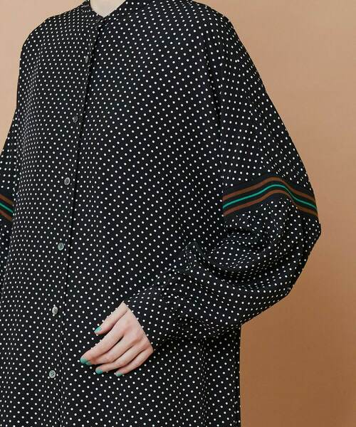 FRAPBOIS（フラボア）の「スプラッシュドット ワンピース（ワンピース・レディース・ブラック/ネイビー・0/1）」の6枚目の写真
