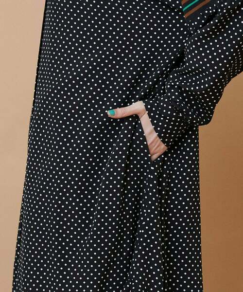 FRAPBOIS（フラボア）の「スプラッシュドット ワンピース（ワンピース・レディース・ブラック/ネイビー・0/1）」の7枚目の写真