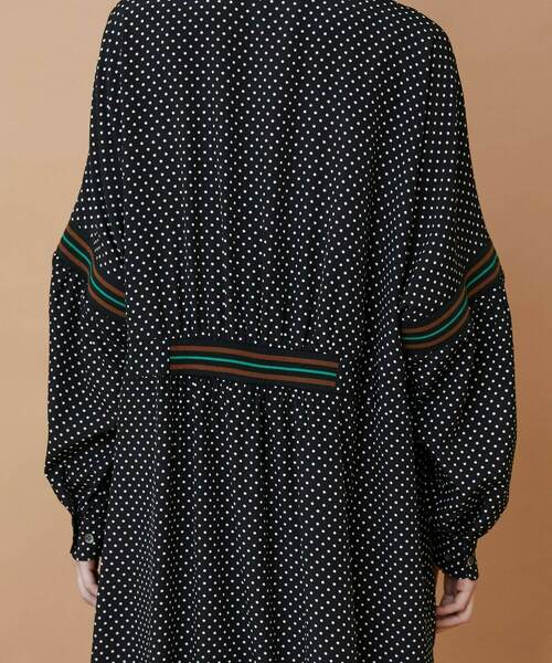 FRAPBOIS（フラボア）の「スプラッシュドット ワンピース（ワンピース・レディース・ブラック/ネイビー・0/1）」の9枚目の写真