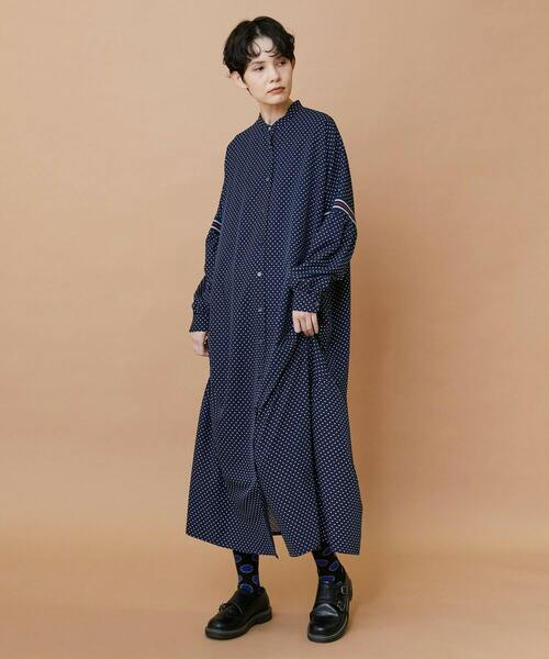 FRAPBOIS（フラボア）の「スプラッシュドット ワンピース（ワンピース・レディース・ブラック/ネイビー・0/1）」の22枚目の写真