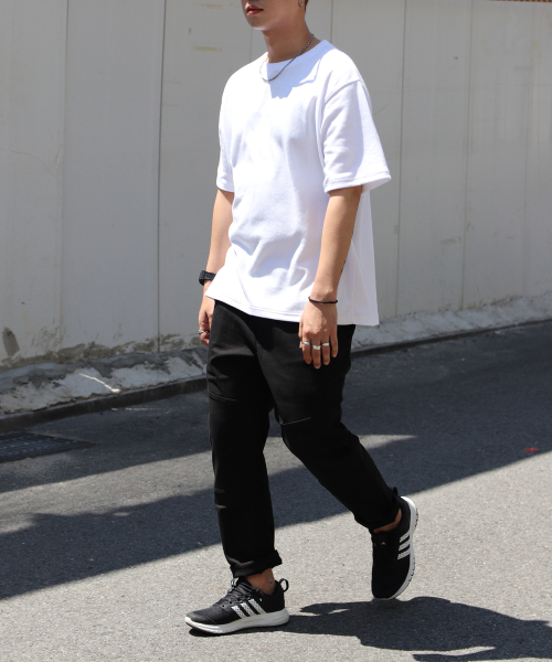 SAINTCREW（セントクルー）の「セミスリムフィット 切り替え スラックスパンツ CS-301 ブラック（その他パンツ・メンズ・その他・LARGE/MEDIUM/X-LARGE）」の4枚目の写真