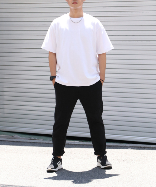 SAINTCREW（セントクルー）の「セミスリムフィット 切り替え スラックスパンツ CS-301 ブラック（その他パンツ・メンズ・その他・LARGE/MEDIUM/X-LARGE）」の5枚目の写真