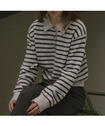Soft collar knit [KNFW05SW03]_[2color]