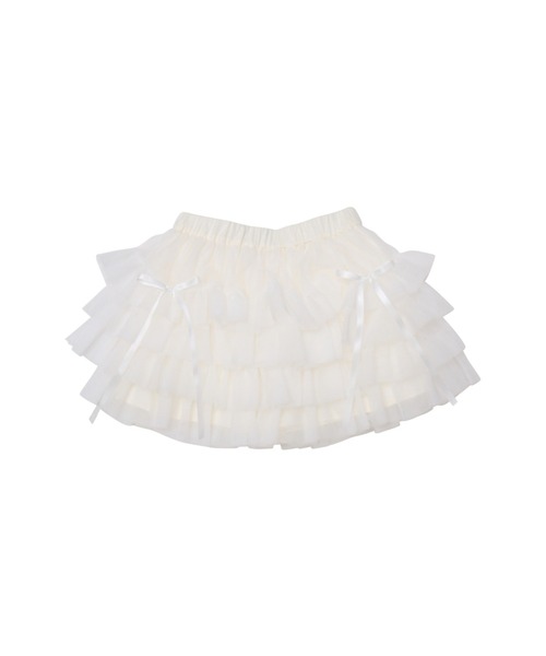 Lolime by mellfy memory(ロリミー バイ メルフィーメモリー)の「tiered mini tutu skirt(スカート・レディース・ホワイト/ピンク・MEDIUM/X-LARGE)」の1枚目の写真