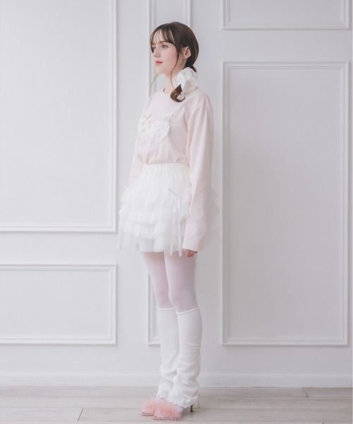 Lolime by mellfy memory(ロリミー バイ メルフィーメモリー)の「tiered mini tutu skirt(スカート・レディース・ホワイト/ピンク・MEDIUM/X-LARGE)」の9枚目の写真
