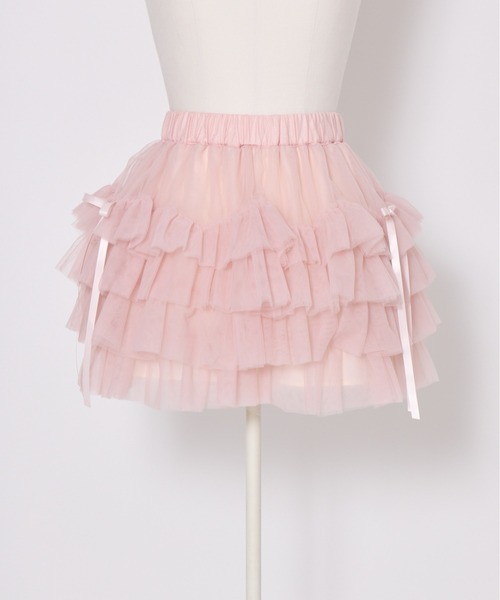 Lolime by mellfy memory(ロリミー バイ メルフィーメモリー)の「tiered mini tutu skirt(スカート・レディース・ホワイト/ピンク・MEDIUM/X-LARGE)」の14枚目の写真