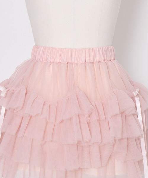 Lolime by mellfy memory(ロリミー バイ メルフィーメモリー)の「tiered mini tutu skirt(スカート・レディース・ホワイト/ピンク・MEDIUM/X-LARGE)」の17枚目の写真