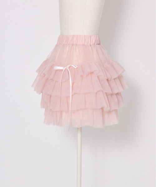 Lolime by mellfy memory(ロリミー バイ メルフィーメモリー)の「tiered mini tutu skirt(スカート・レディース・ホワイト/ピンク・MEDIUM/X-LARGE)」の15枚目の写真