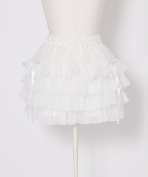 Lolime by mellfy memory(ロリミー バイ メルフィーメモリー)の「tiered mini tutu skirt(スカート・レディース・ホワイト/ピンク・MEDIUM/X-LARGE)」の21枚目の写真