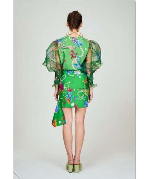 GREEDILOUS(グリディアス)の「オーシャンパールプリントラッフルスカート(スカート・レディース・その他・SMALL/MEDIUM/LARGE/X-SMALL)」の3枚目の写真