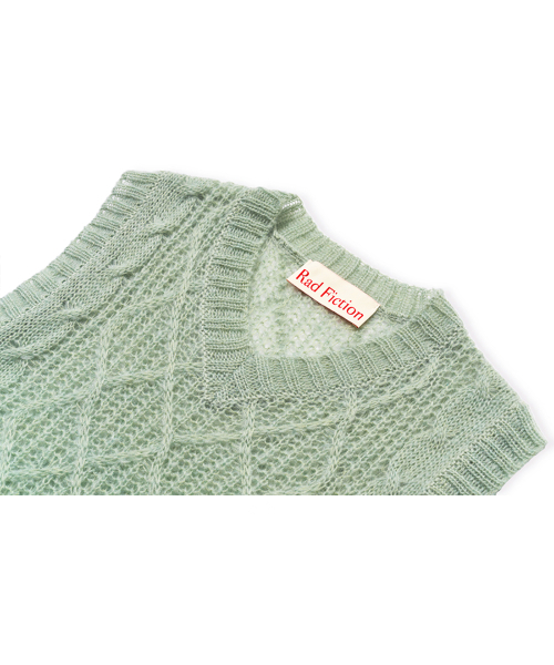 RAD FICTION(ラッドフィックション)の「DOHERTY FISHERMAN CABLE KNIT VEST / FOREST GREEN(ベスト・メンズ・その他・ONE)」の3枚目の写真