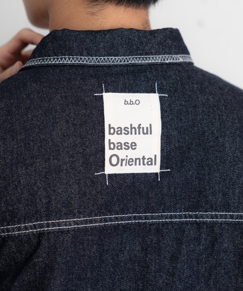 bashful base Oriental(バッシュフルベースオリエンタル)の「【bbO】ステッチデザインルーズショートデニムジャケット(デニムジャケット・メンズ・インディゴブルー・SMALL/MEDIUM/LARGE)」の19枚目の写真
