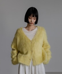 LOWRYS FARM | シャギーショートＶカーディガン 　632263(カーディガン/ボレロ)