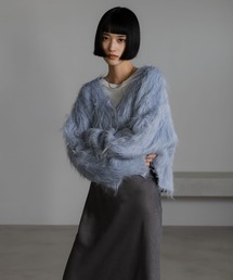 LOWRYS FARM | シャギーショートＶカーディガン 　632263(カーディガン/ボレロ)