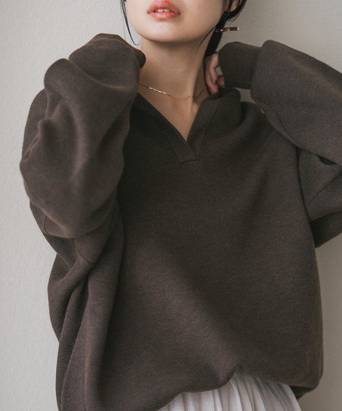 セール】《追加》接結タック編みフードプルオーバー2（ニット/セーター