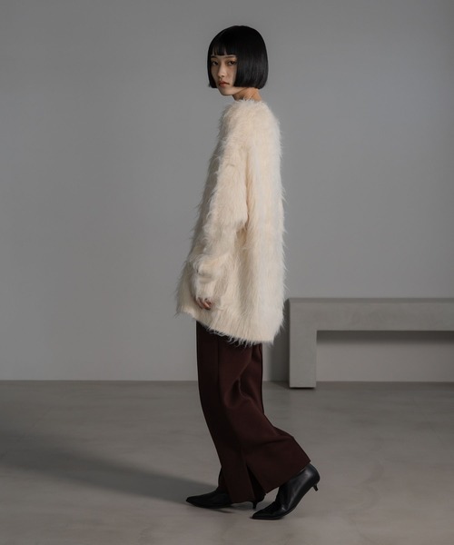 LOWRYS FARM（ローリーズファーム）の「シャギーチュニックプルオーバー　632266（ニット/セーター・レディース・ピンク/グレー/ホワイト・FREE）」の21枚目の写真