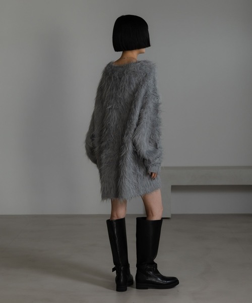 LOWRYS FARM（ローリーズファーム）の「シャギーチュニックプルオーバー　632266（ニット/セーター・レディース・ピンク/グレー/ホワイト・FREE）」の15枚目の写真