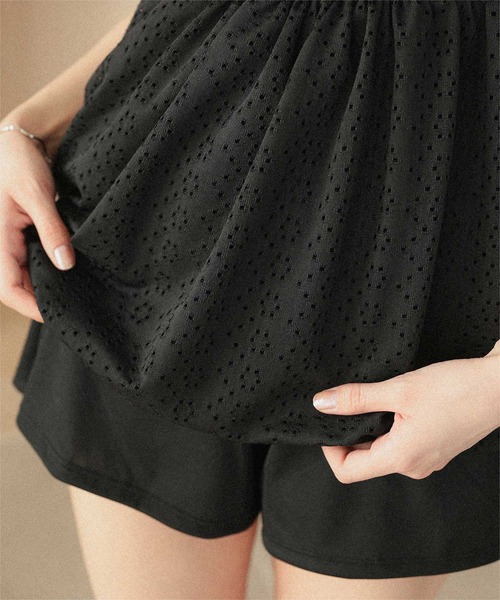 titivate（ティティベイト）の「バルーンペプラムビキニ/セット水着（水着・レディース・オフホワイト/ブラック/イエロー・XL/L/M/S）」の15枚目の写真
