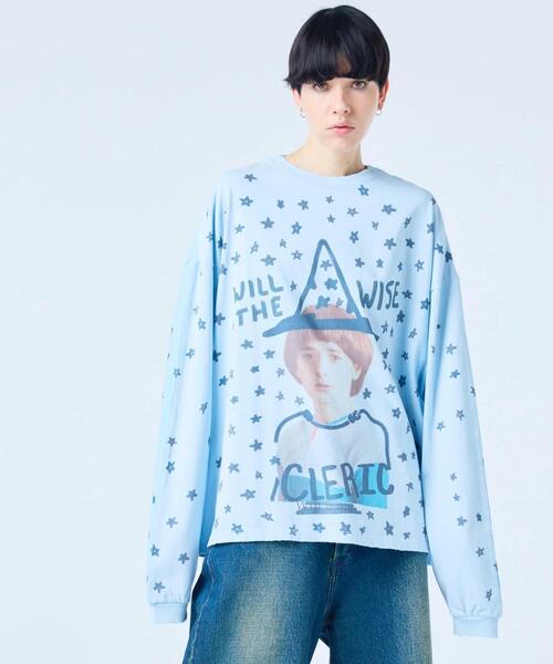 Little sunny bite(リトルサニーバイト)の「littlesunnybite/リトルサニーバイト/stranger things x little sunny bite will long tee(Tシャツ/カットソー・レディース・ピンク/ホワイト/ブルー・M/S)」の3枚目の写真
