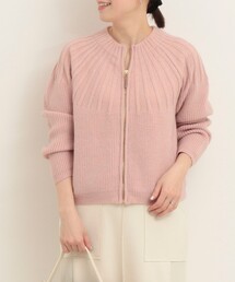 MICO COULIER | ホイップネックZIPカーディガン(ニット/セーター)