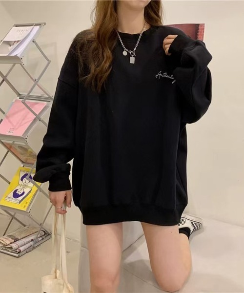 Flugge(フラッジー)の「オーバーロゴスウェット(スウェット・レディース・ブラック/アイボリー・LARGE/MEDIUM)」の2枚目の写真