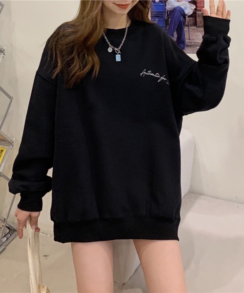 Flugge(フラッジー)の「オーバーロゴスウェット(スウェット・レディース・ブラック/アイボリー・LARGE/MEDIUM)」の5枚目の写真