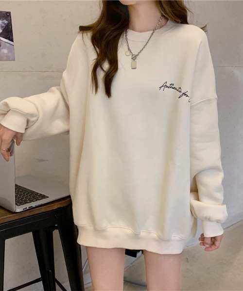 Flugge(フラッジー)の「オーバーロゴスウェット(スウェット・レディース・ブラック/アイボリー・LARGE/MEDIUM)」の8枚目の写真