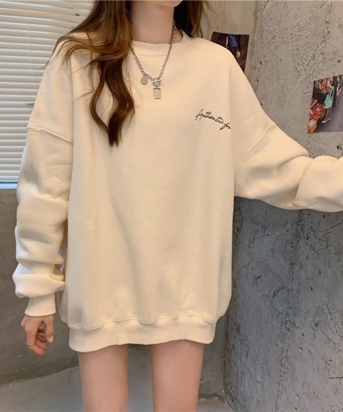 Flugge(フラッジー)の「オーバーロゴスウェット(スウェット・レディース・ブラック/アイボリー・LARGE/MEDIUM)」の9枚目の写真