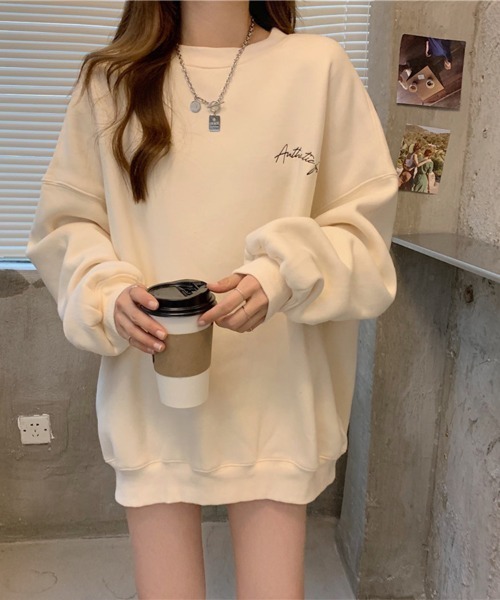 Flugge(フラッジー)の「オーバーロゴスウェット(スウェット・レディース・ブラック/アイボリー・LARGE/MEDIUM)」の10枚目の写真