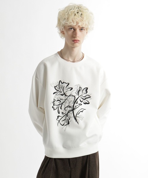 セール】フラワーアートスウェットプルオーバー(HARE)（スウェット