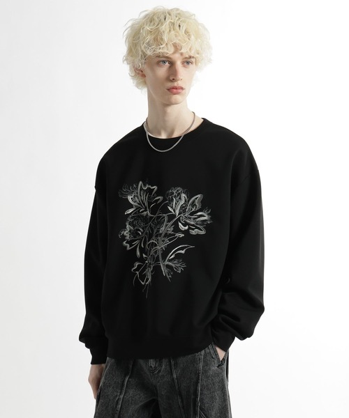 セール】フラワーアートスウェットプルオーバー(HARE)（スウェット