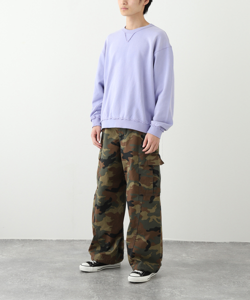 JOURNAL STANDARD（ジャーナルスタンダード）の「3D ミリタリー ジャングル ファティーグ 6ポケット カモ柄 パンツ（カーゴパンツ・メンズ・カーキ/ライトグレー・LARGE/MEDIUM）」の9枚目の写真