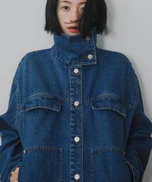 KBF | ハイネックデニムブルゾン(ブルゾン)