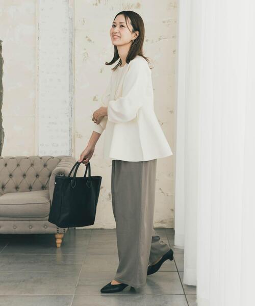 URBAN RESEARCH DOORS（アーバンリサーチドアーズ）の「ペプラムKNIT（ニット/セーター・レディース・オフホワイト/ブラック・FREE）」の15枚目の写真