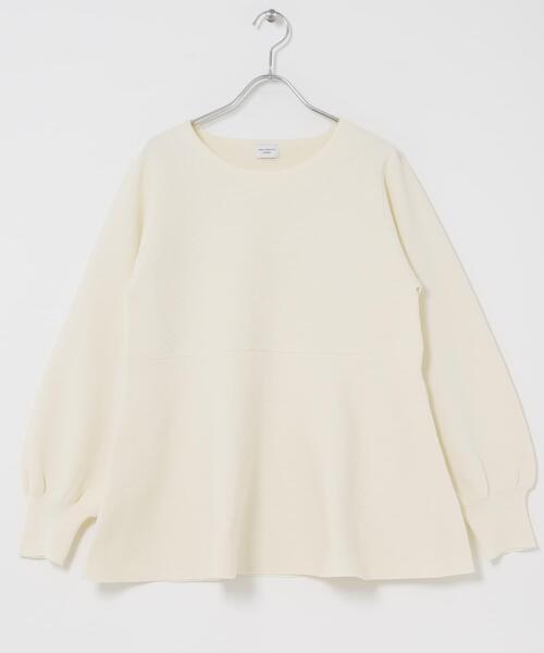 URBAN RESEARCH DOORS（アーバンリサーチドアーズ）の「ペプラムKNIT（ニット/セーター・レディース・オフホワイト/ブラック・FREE）」の17枚目の写真