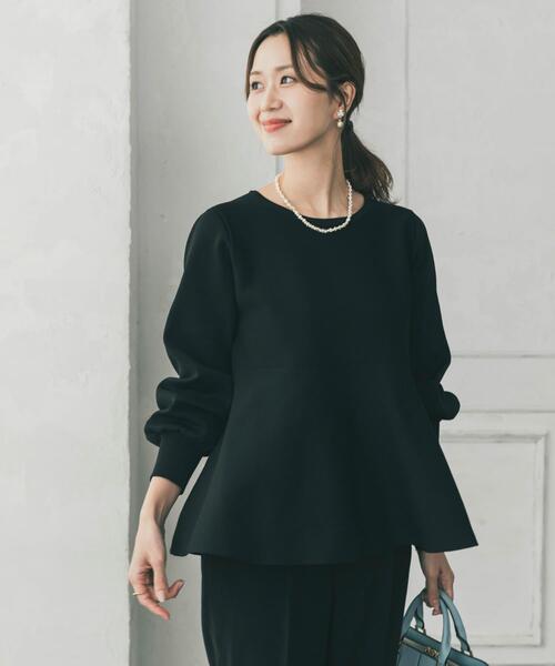 URBAN RESEARCH DOORS（アーバンリサーチドアーズ）の「ペプラムKNIT（ニット/セーター・レディース・オフホワイト/ブラック・FREE）」の22枚目の写真