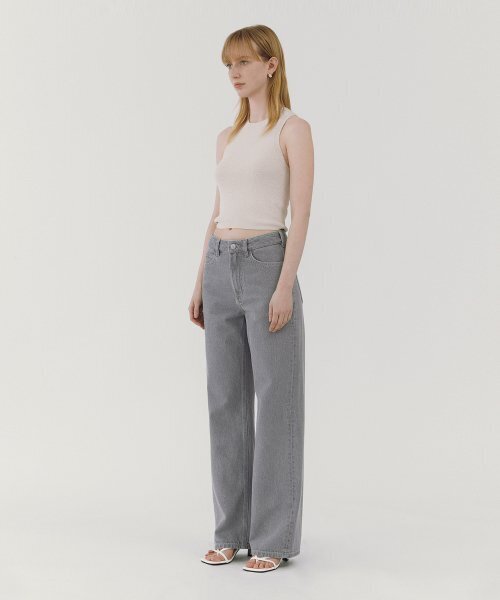GOODDEN（グーデン）の「[GDWD04] Wide Gray_Standard（デニムパンツ・レディース・その他・32inch/30inch/28inch/24inch/26inch）」の3枚目の写真