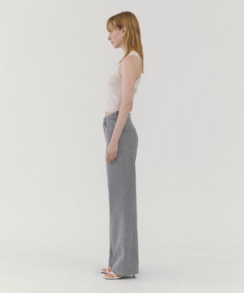 GOODDEN（グーデン）の「[GDWD04] Wide Gray_Standard（デニムパンツ・レディース・その他・32inch/30inch/28inch/24inch/26inch）」の4枚目の写真