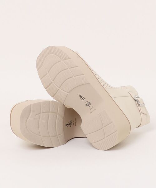 あしながおじさん（アシナガオジサン）の「7210151（ブーツ・レディース・ブラック/アイボリー・22.5cm/23cm/23.5cm/24cm/24.5cm）」の3枚目の写真