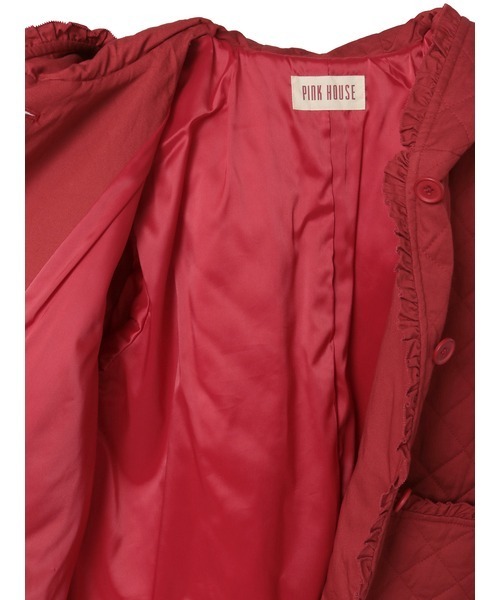フード付きキルティングジャケット(ブルゾン)|PINK HOUSE(ピンク フード付きキルティングジャケット(ブルゾン)|PINK HOUSE(ピンク