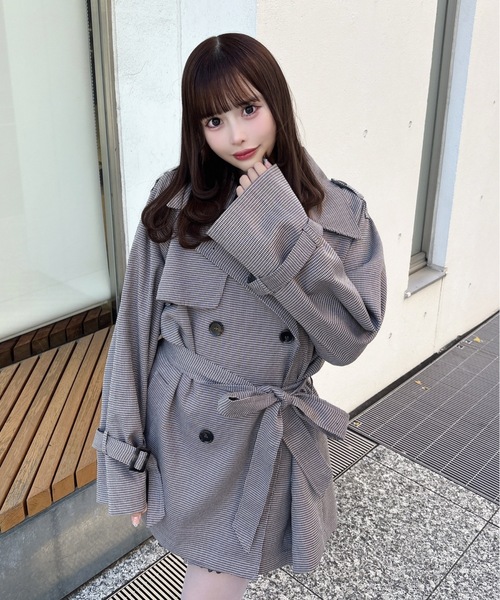 one way（ワンウェイ）の「トレンチコート（トレンチコート・レディース・ベージュ系その他/ベージュ/ネイビー/ブラック系その他・FREE）」の3枚目の写真