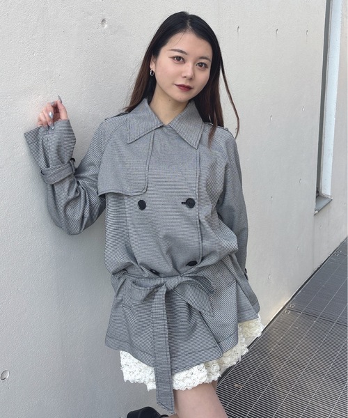 one way（ワンウェイ）の「トレンチコート（トレンチコート・レディース・ベージュ系その他/ベージュ/ネイビー/ブラック系その他・FREE）」の5枚目の写真