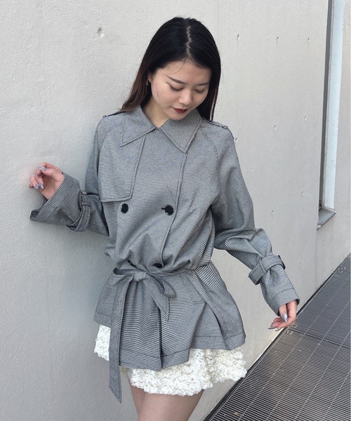 one way（ワンウェイ）の「トレンチコート（トレンチコート・レディース・ベージュ系その他/ベージュ/ネイビー/ブラック系その他・FREE）」の6枚目の写真